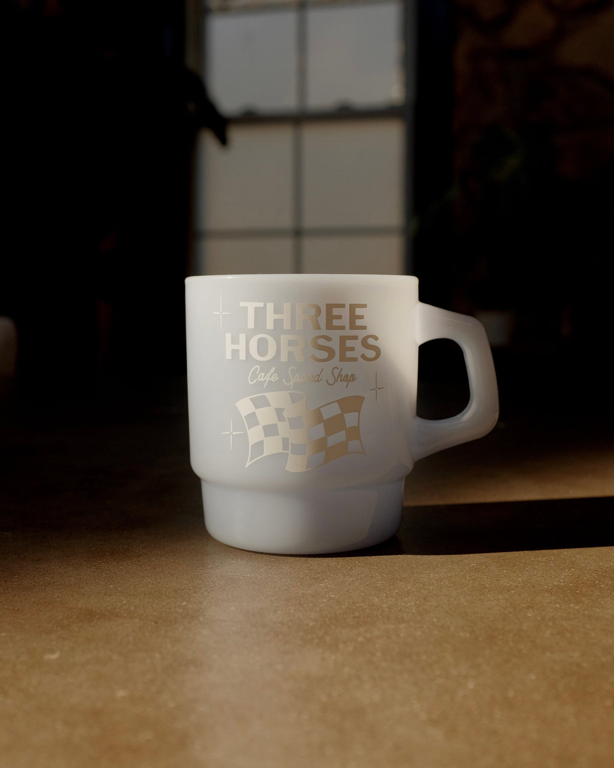 Three Horses Glass Mugs