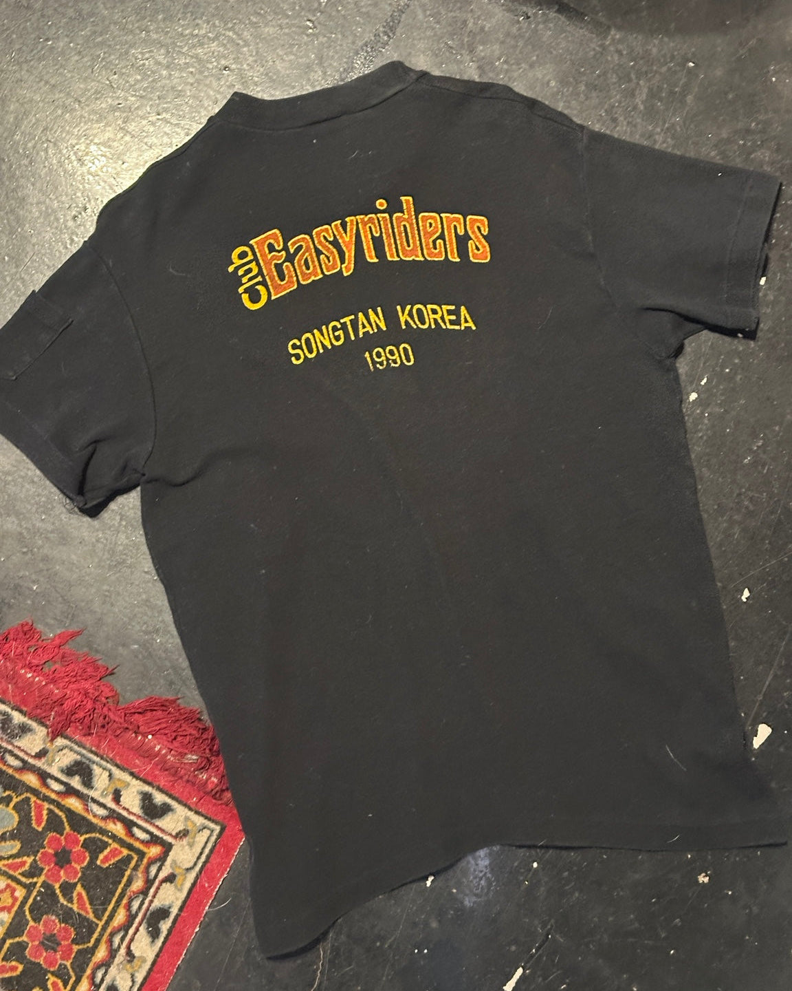 Vintage Harley-Davidson Easy Riders Songtan Korea 1990 T-shirt back