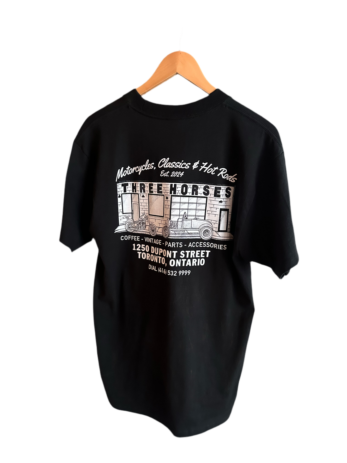 THREE HORSES Speed Shop Shirt