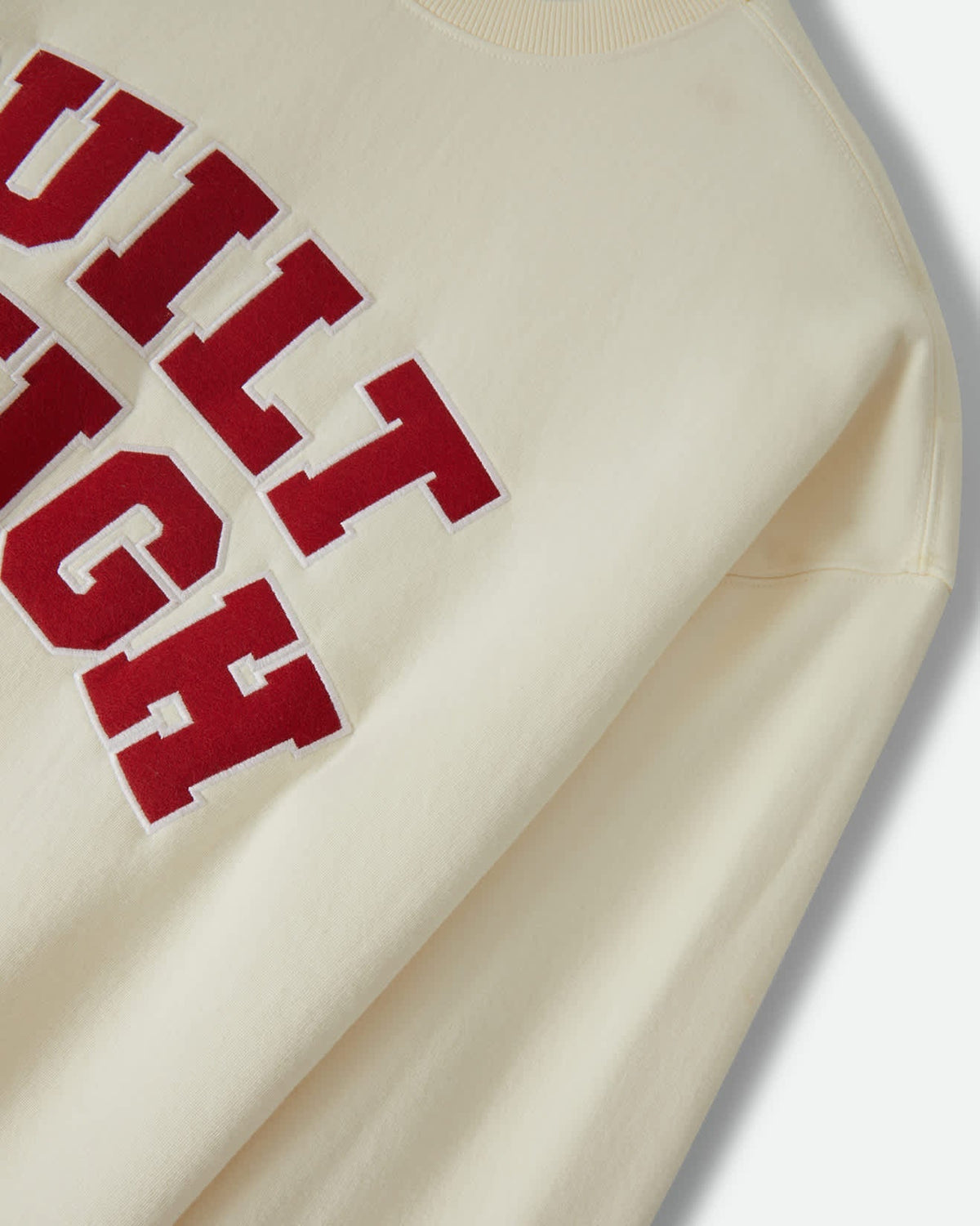 Brixton x Ford Built Tough Crew Fleece – Wimbledon White