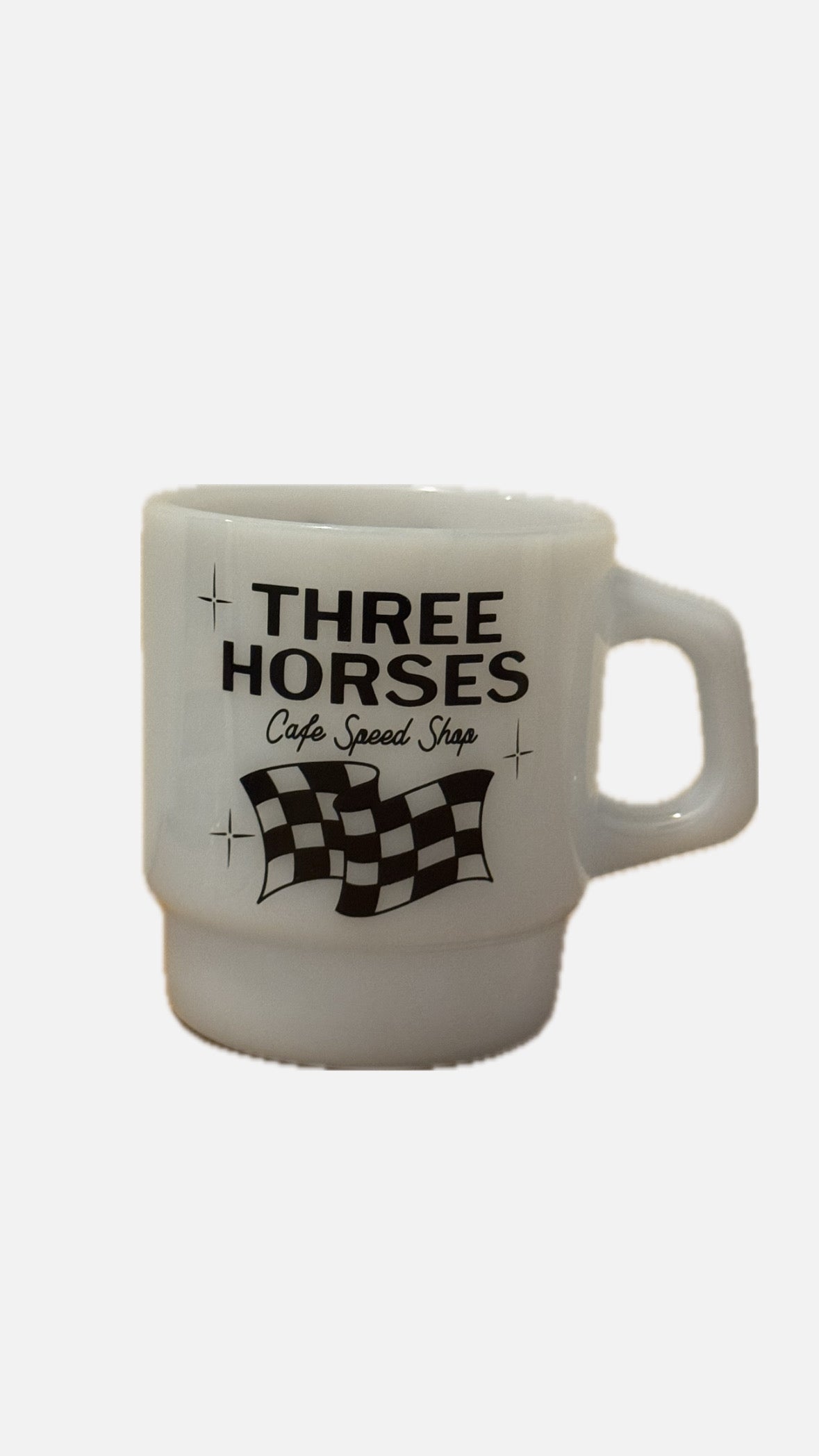Three Horses Glass Mugs
