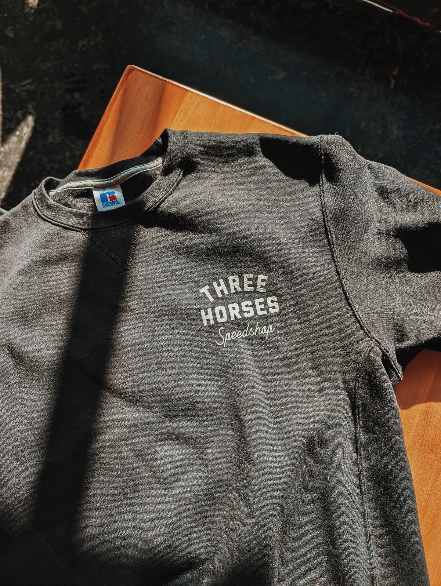 Three Horses Speed Shop Crewneck