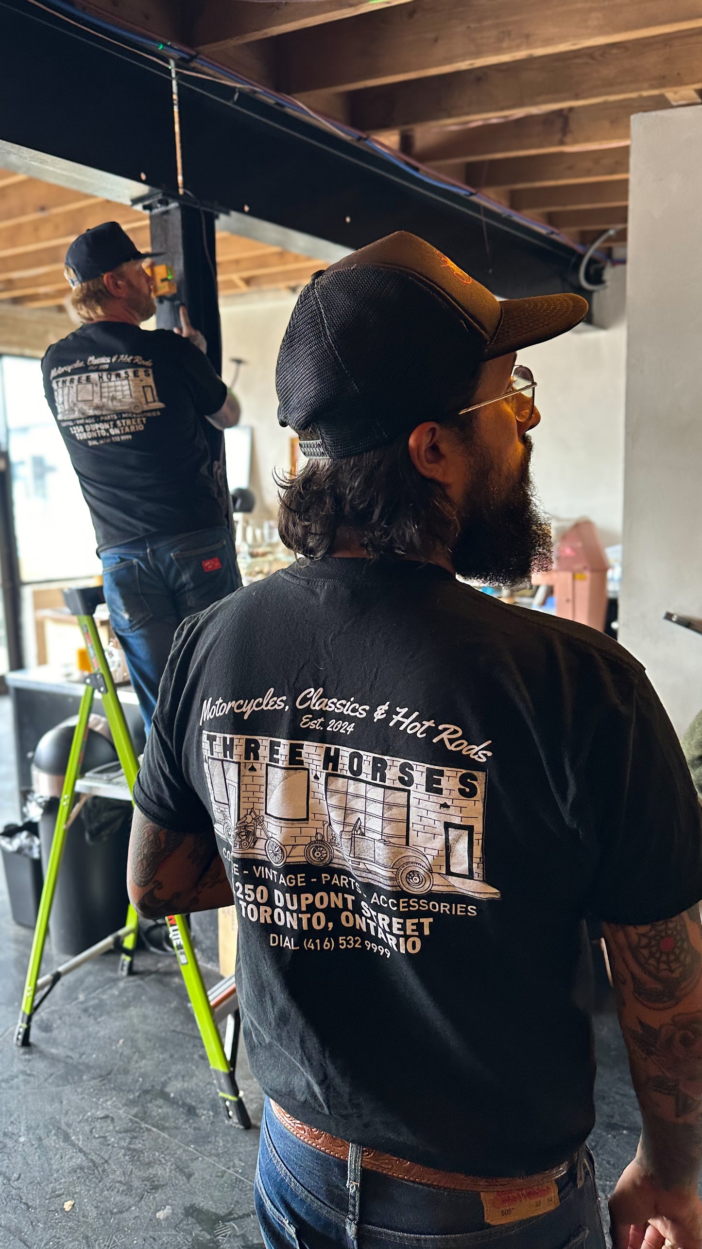 THREE HORSES Speed Shop Shirt