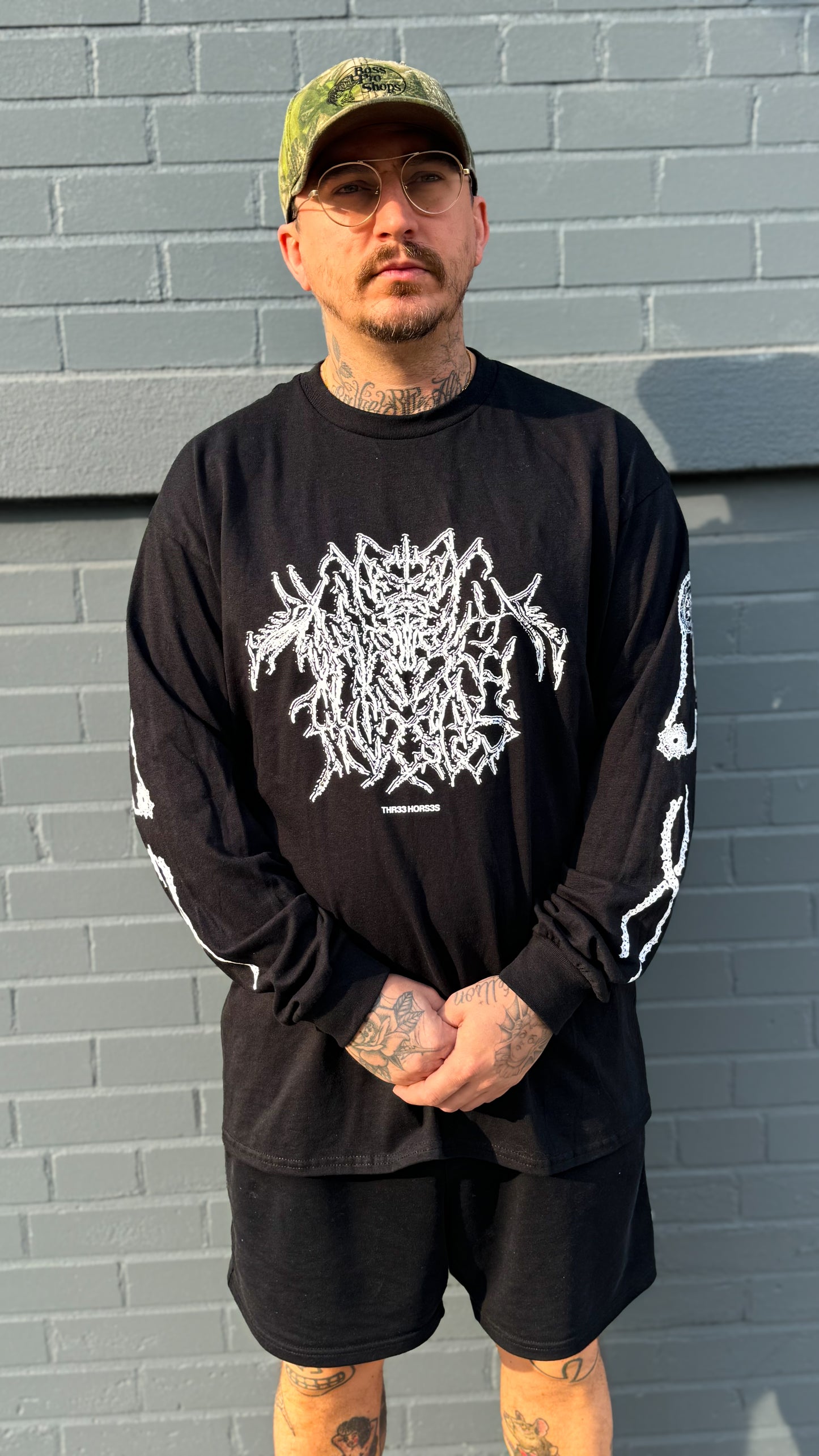 BLACK METAL Three Horses Long Sleeve