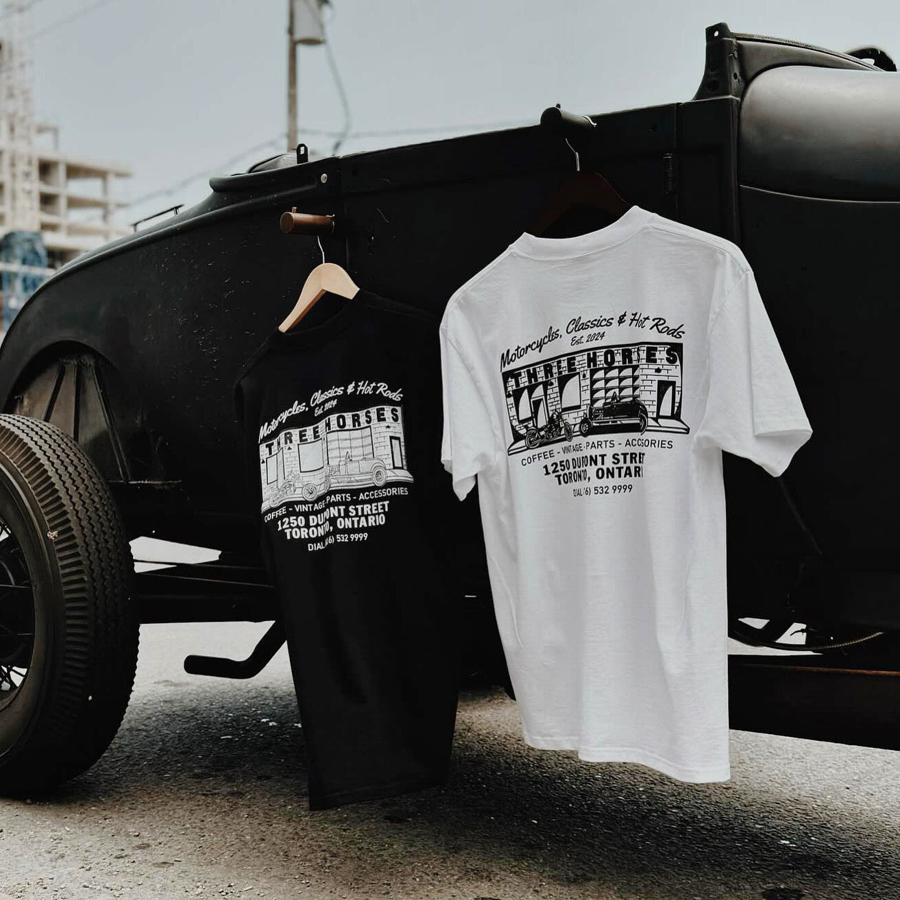 THREE HORSES Speed Shop Shirt
