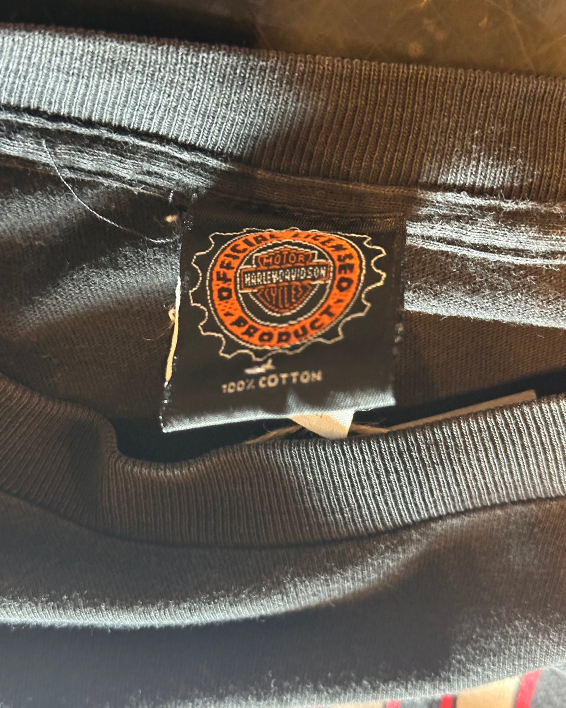 Vintage Harley-Davidson official product tag