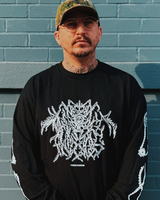 BLACK METAL Three Horses Long Sleeve