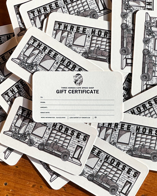 THREE HORSES Gift Card