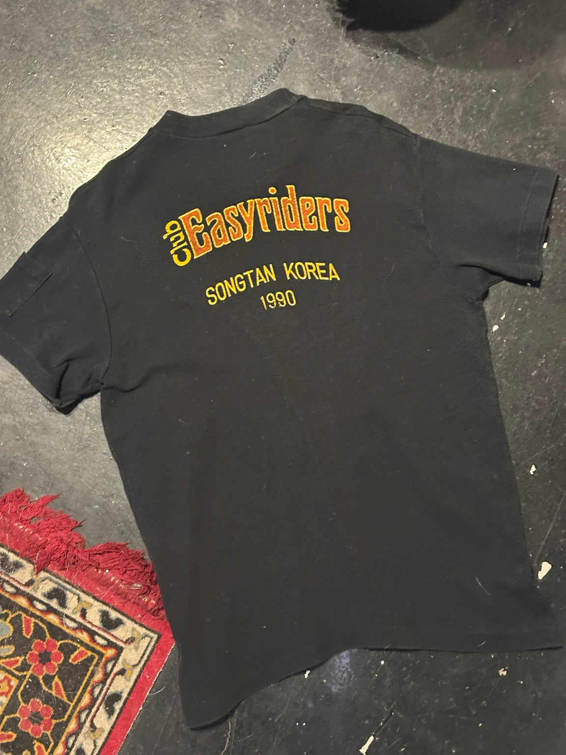 Vintage Harley-Davidson Easy Riders Songtan Korea 1990 T-shirt back