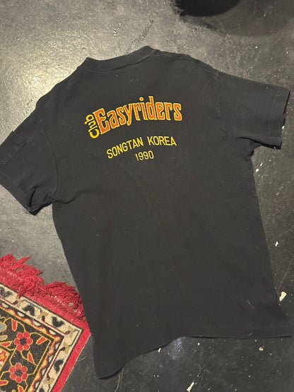 Vintage Harley-Davidson Easy Riders Songtan Korea 1990 T-shirt back