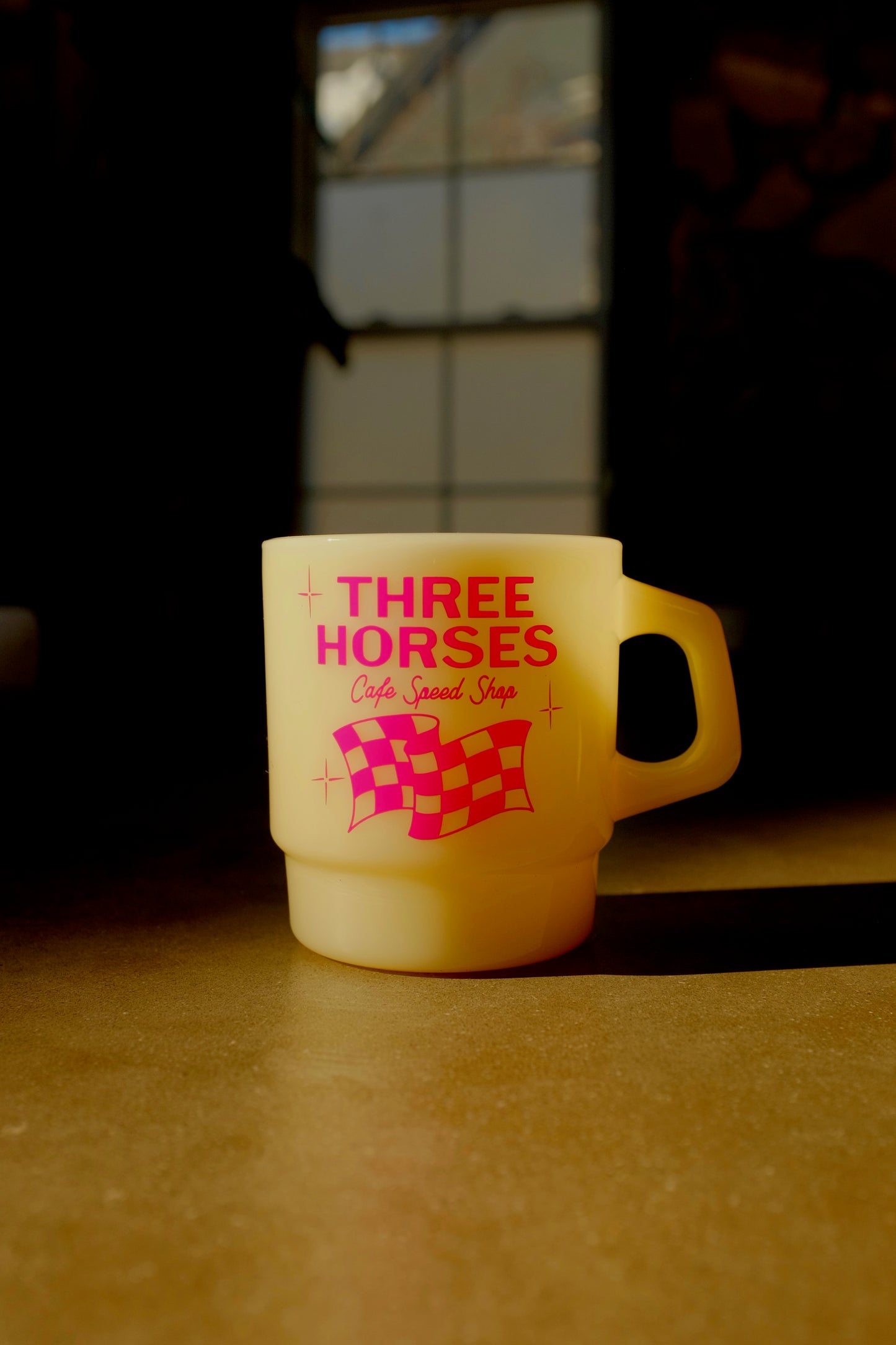 Three Horses Glass Mugs