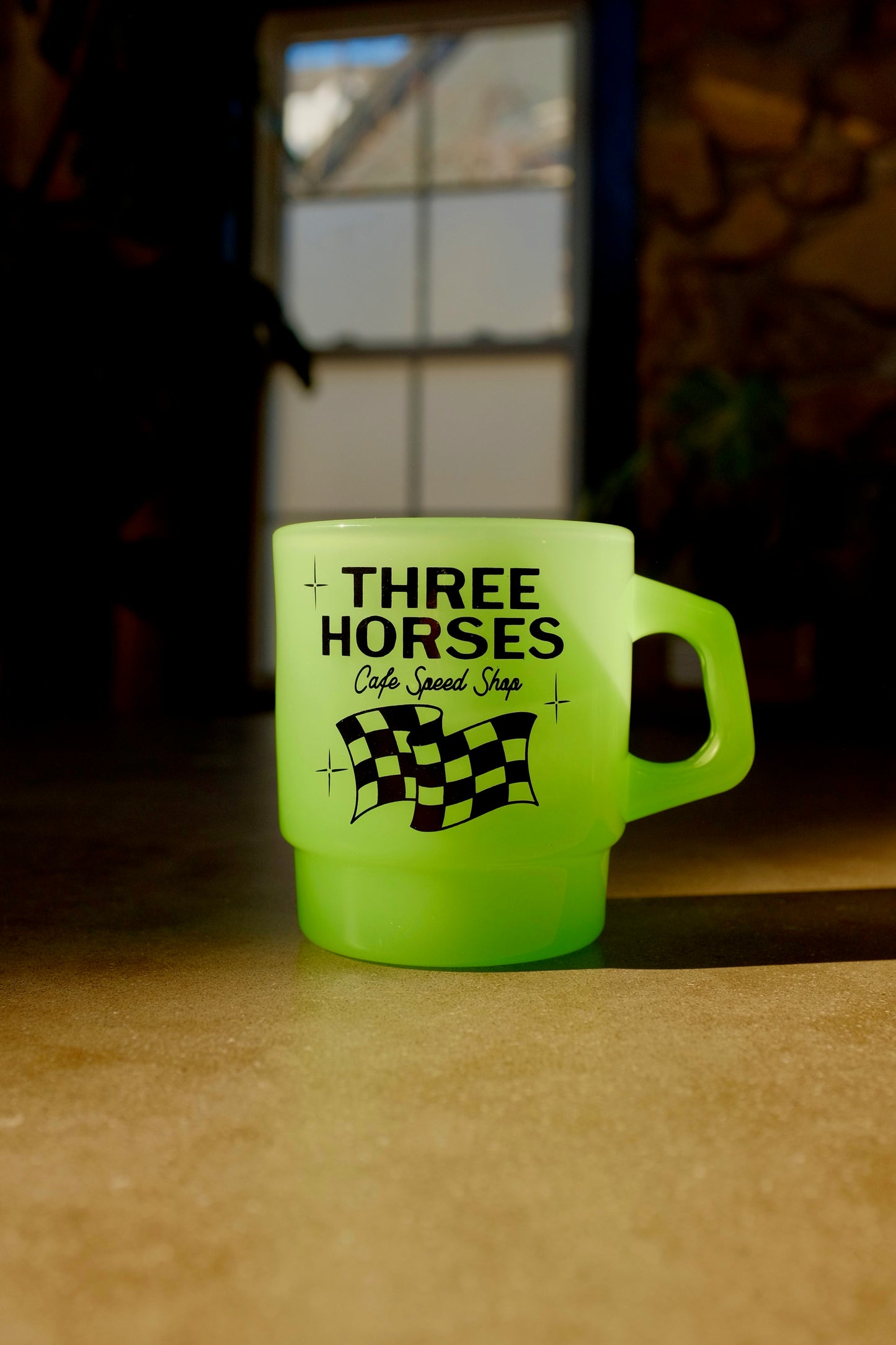 Three Horses Glass Mugs