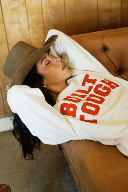 Brixton x Ford Built Tough Crew Fleece – Wimbledon White