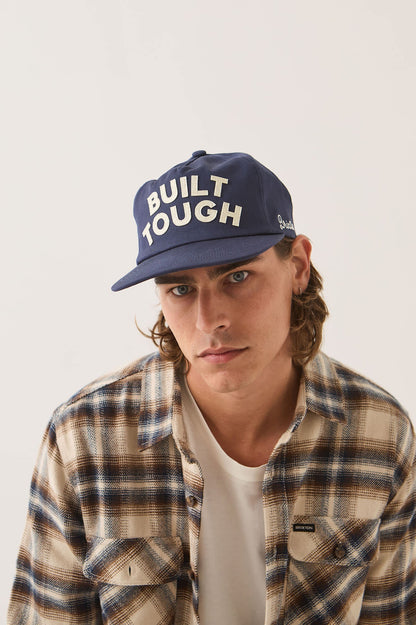 Brixton x Ford Built Tough Snapback – American Navy / Wimbledon White