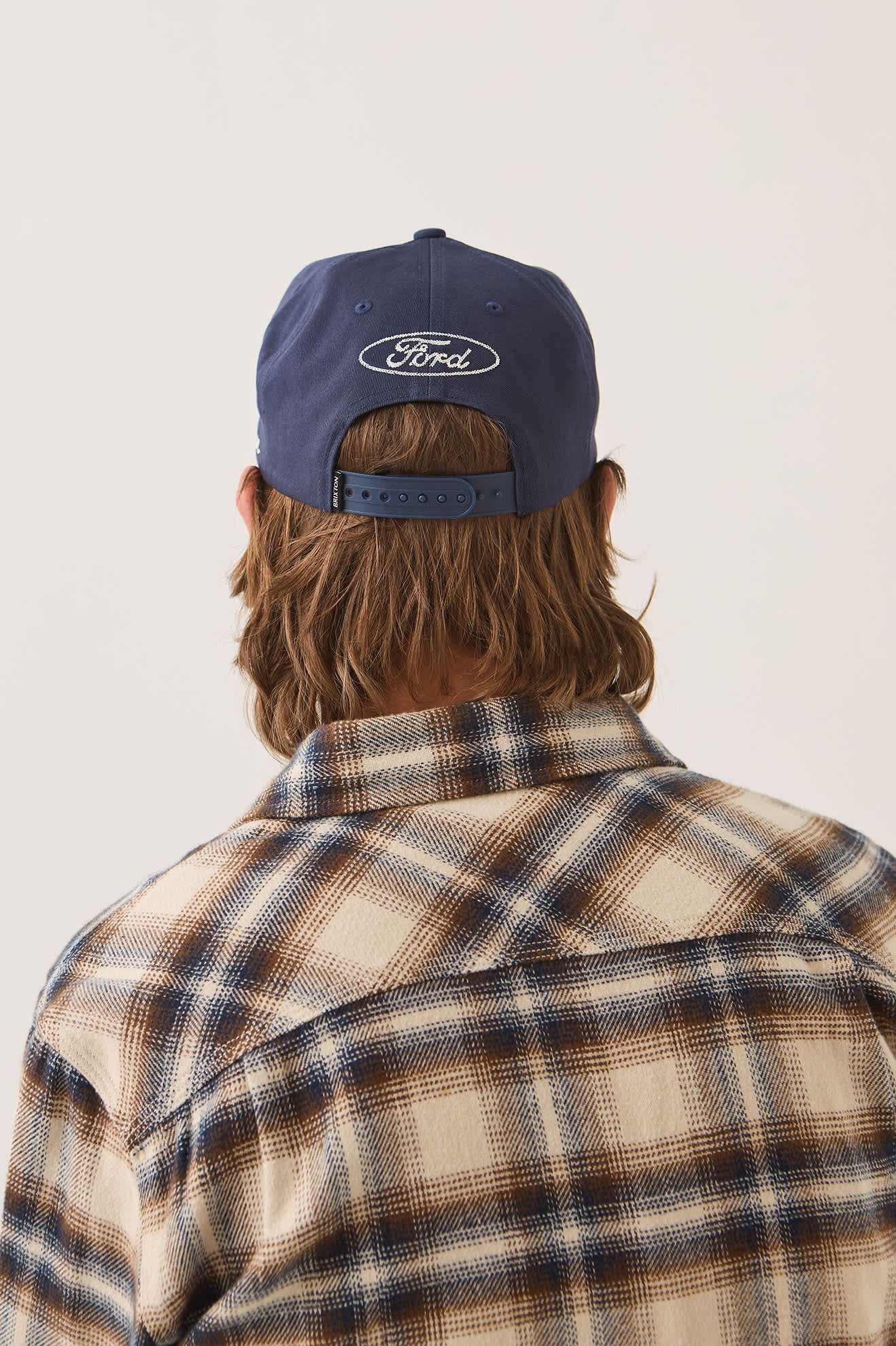 Brixton x Ford Built Tough Snapback – American Navy / Wimbledon White