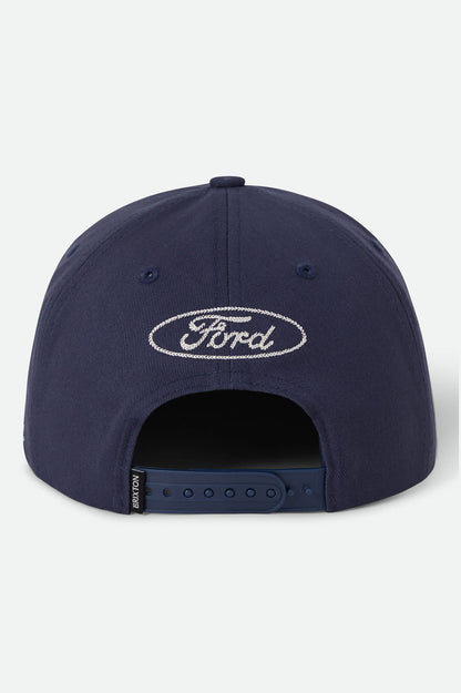 Brixton x Ford Built Tough Snapback – American Navy / Wimbledon White