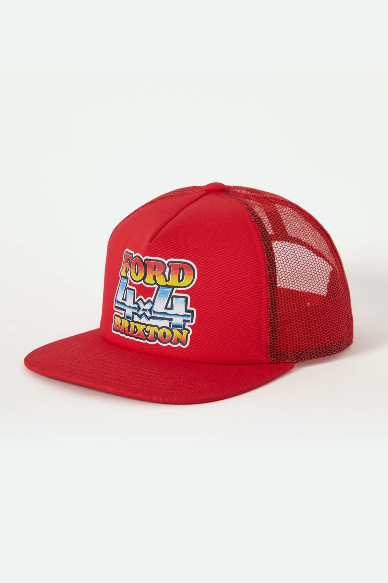 Brixton x Ford 4x4 Chrome Trucker Hat – Rangoon Red