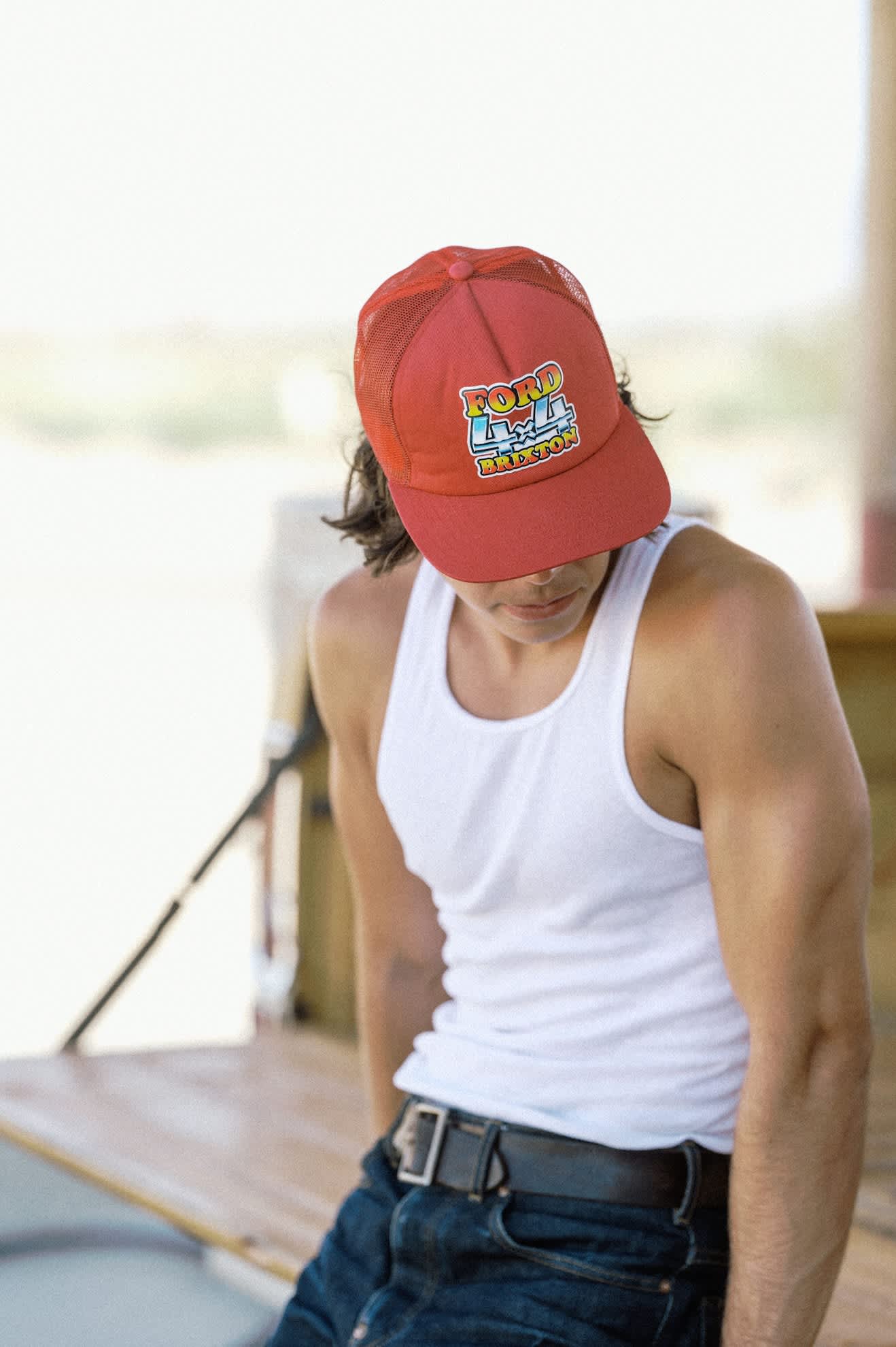 Brixton x Ford 4x4 Chrome Trucker Hat – Rangoon Red