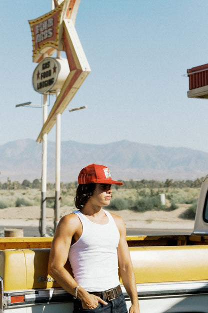 Brixton x Ford 4x4 Chrome Trucker Hat – Rangoon Red