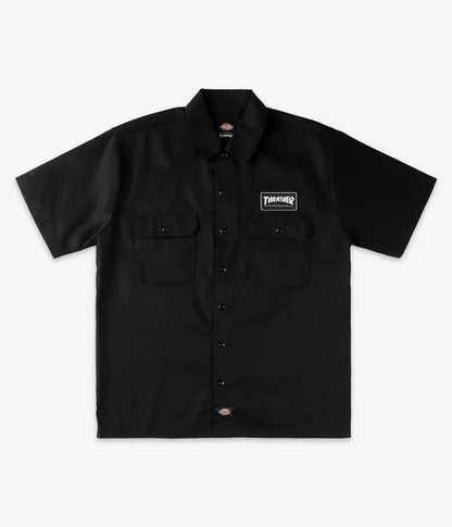 DICKIES X THRASHER WORK SHIRT (BLACK)