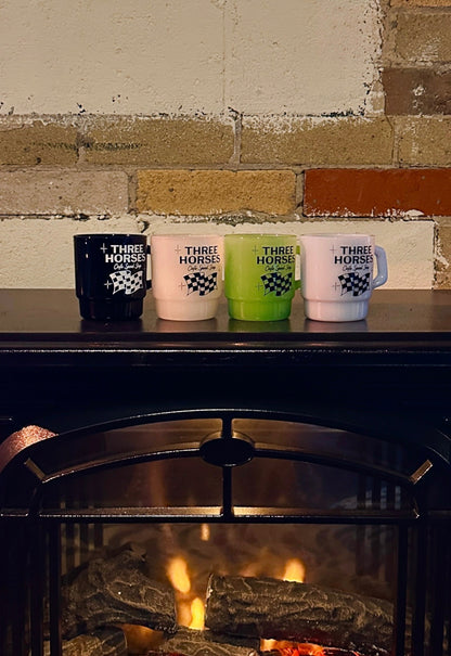 Three Horses Glass Mugs
