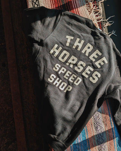 Three Horses Speed Shop Crewneck