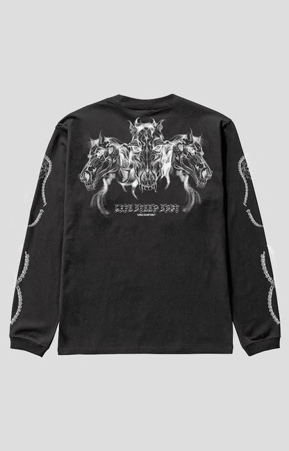BLACK METAL Three Horses Long Sleeve