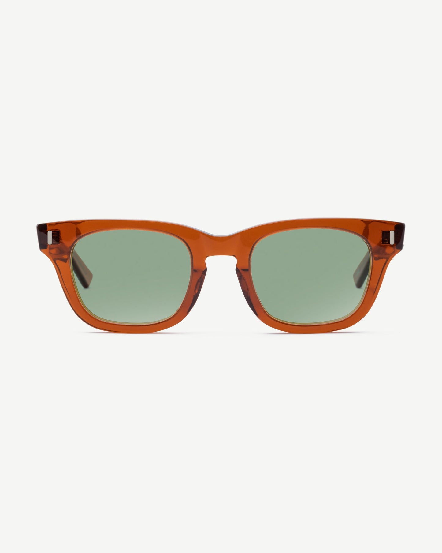 Decade Eyewear EARL 50s Coffee frame with green lenses