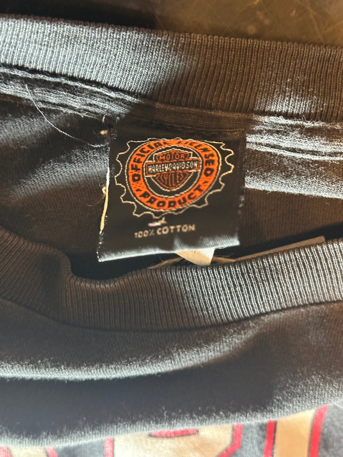 Vintage Harley-Davidson official product tag