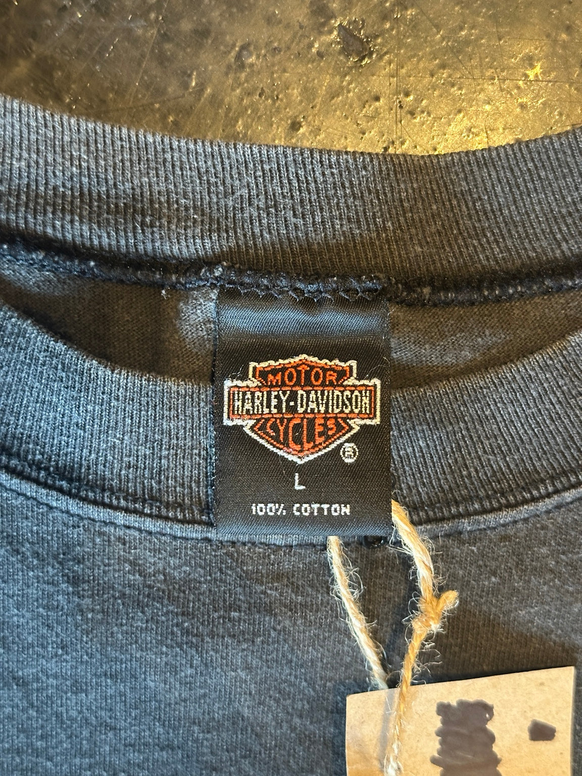 Size and material label
