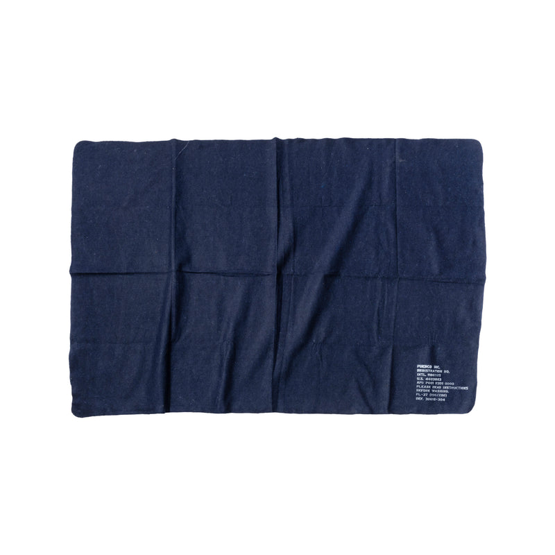 Puebco Felted Blanket Navy Blue detail