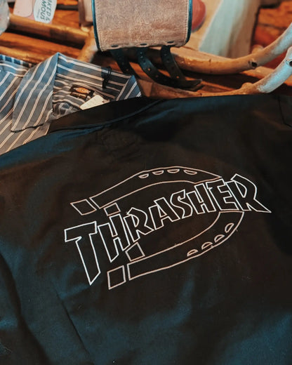 DICKIES X THRASHER WORK SHIRT (BLACK)