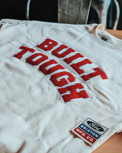 Brixton x Ford Built Tough Crew Fleece – Wimbledon White