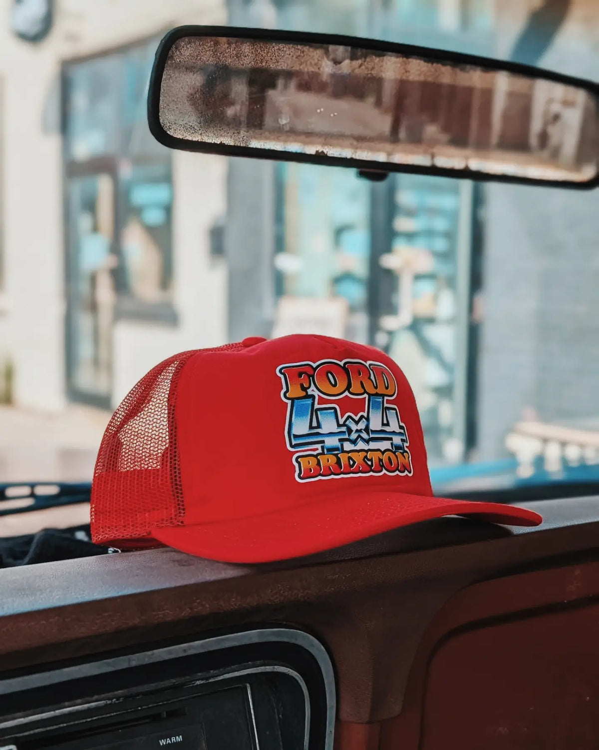 Brixton x Ford 4x4 Chrome Trucker Hat – Rangoon Red