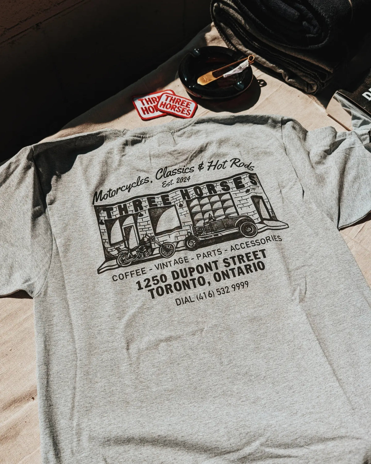 THREE HORSES Speed Shop Shirt