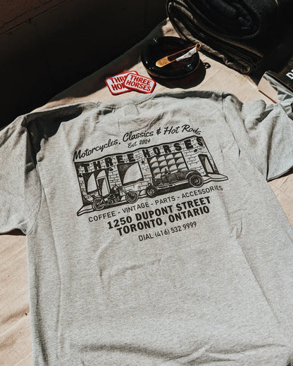 THREE HORSES Speed Shop Shirt