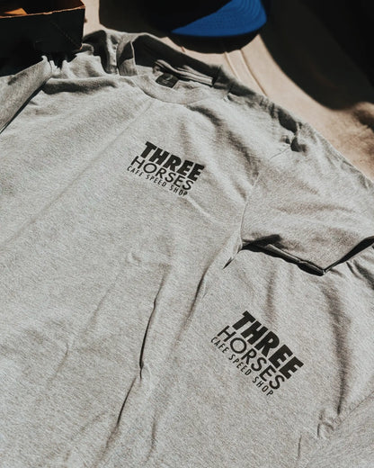 THREE HORSES Speed Shop Shirt