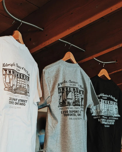 THREE HORSES Speed Shop Shirt