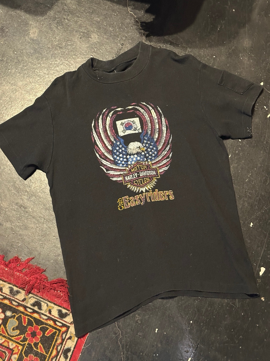 Vintage Harley-Davidson Easy Riders Songtan Korea 1990 T-shirt front
