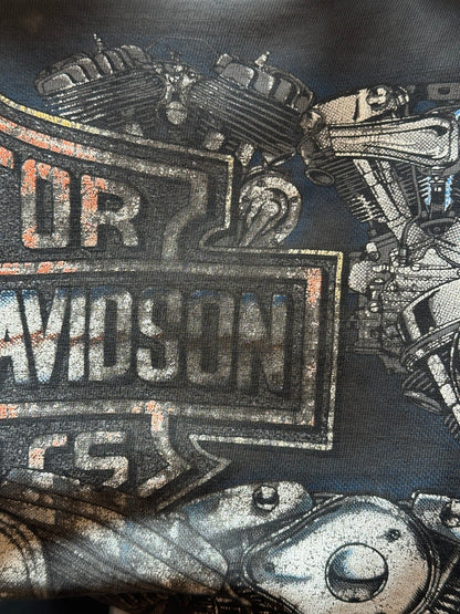 Vintage Harley-Davidson graphic detail